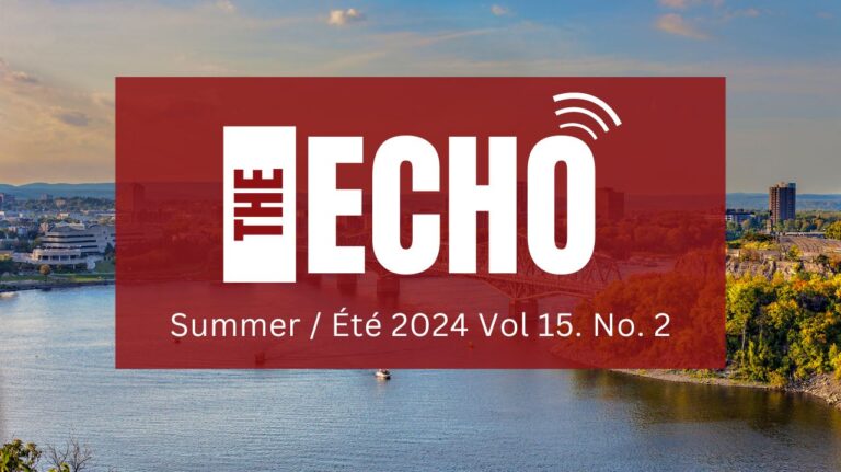 Read the latest issue of The Echo! (15-3, Summer 2024)